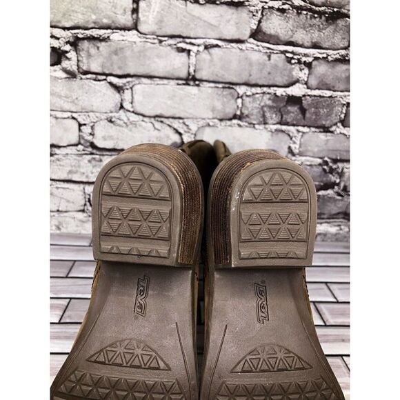 Teva Brown Leather Foxy Side Zip Tall Riding Boots Women Sz 5.5US/36.5EU 1013675 - Picture 12 of 16